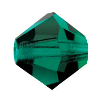 Emerald Preciosa crystal bicone bead