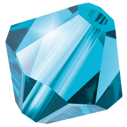 Indicolite Preciosa crystal bicone bead