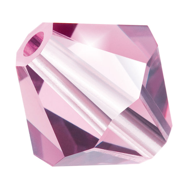 Light Amethyst Preciosa crystal bicone bead