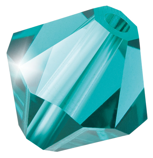 Blue Zircon Preciosa crystal bicone bead