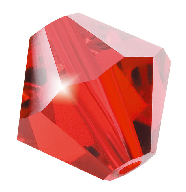 Light Siam Preciosa crystal bicone bead