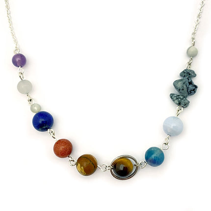 Solar System Necklace Kit - Silver plated