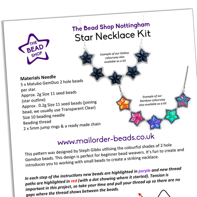 Star Necklace Pattern