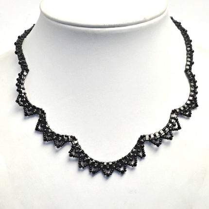 Black Vintage Style Lace Necklace Kit