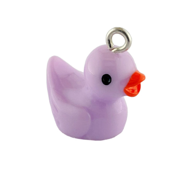 Acrylic Lilac Duck Charm