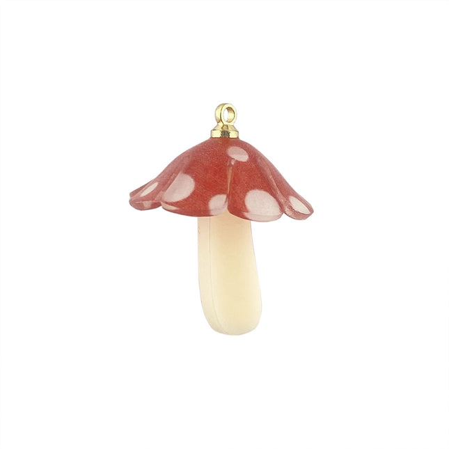 Acrylic Mushroom Pendant