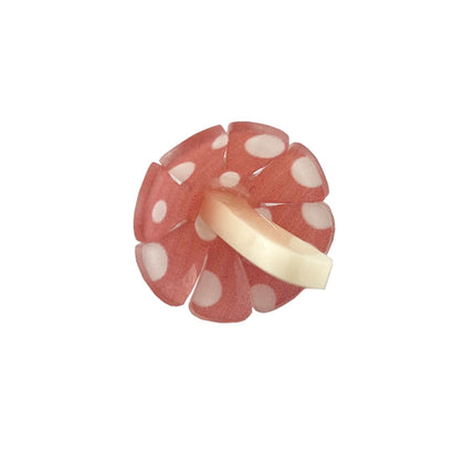 Acrylic Mushroom Pendant underneath