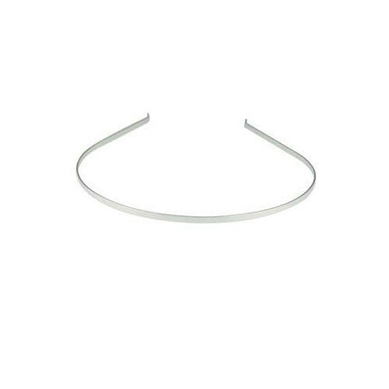 Small Plain Head Band Silver Plated