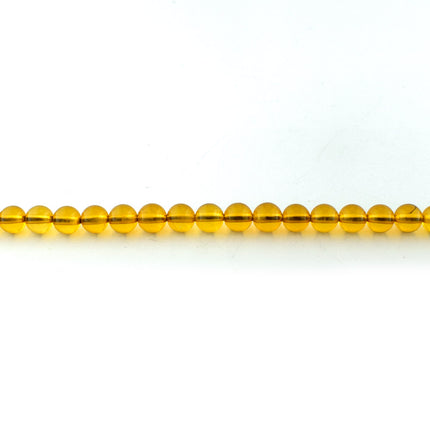 4mm semi-precious amber beads