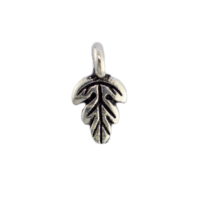 tierracast oak leaf charm