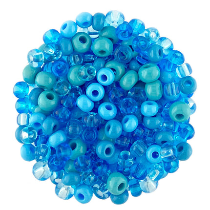 Czech Glass seed Mix - Aqua seed bead mix