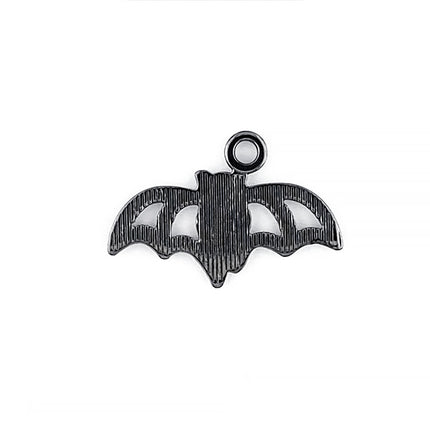 Cute Bat Charm Gunmetal reverse side