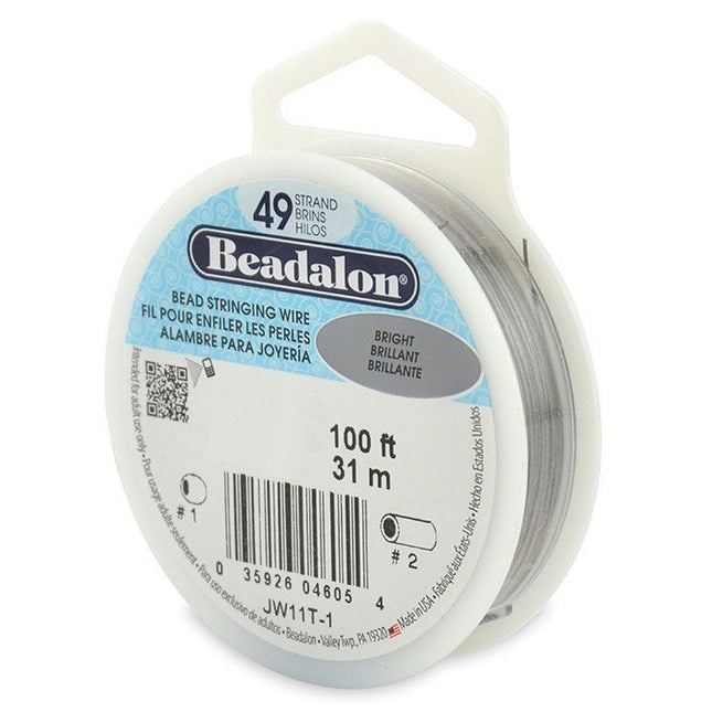 Beadalon 49 Strand 31m (100ft) Bright