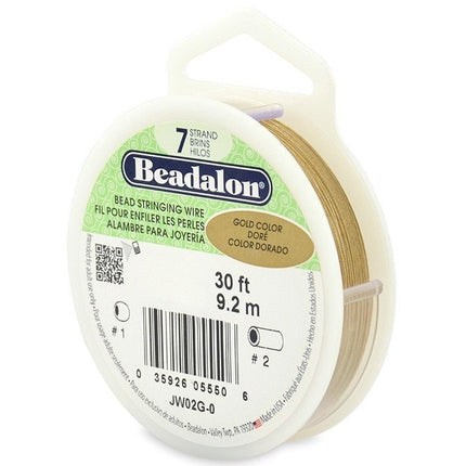 Beadalon 7 Strand 9.2m (30ft) Gold