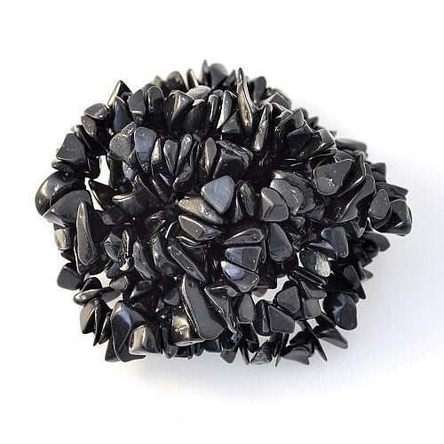 Semi-Precious Black Onyx Tumblechip Beads