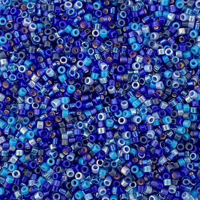 Blue Miyuki Delica Bead Mix