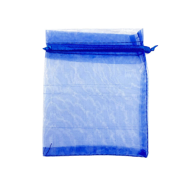 Blue Organza chiffon gift bag