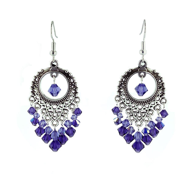 Purple Boho Earrings Kit