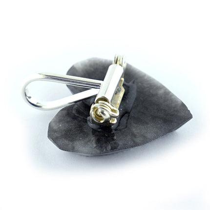 Brooch to Pendant Horizontal Converter Silver Plated