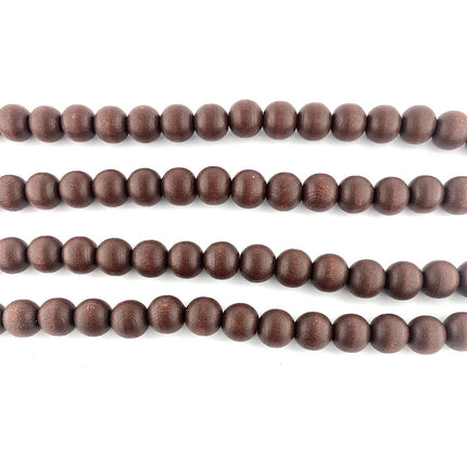 10mm brown wooden beads