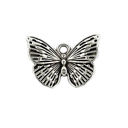 Metal Butterfly Pendant Antique Silver
