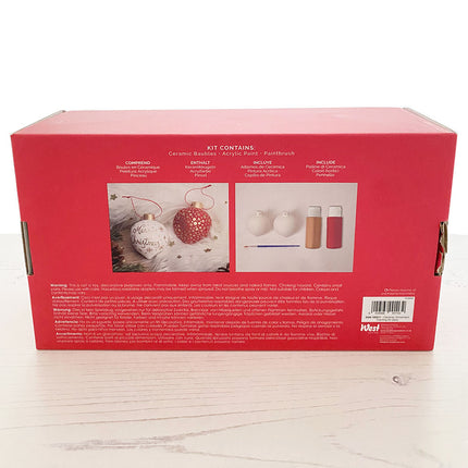 Ceramic Christmas Ornament Kit back of box