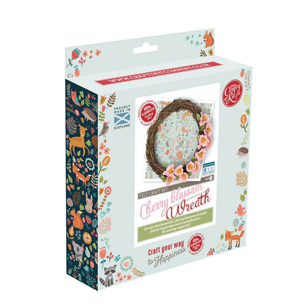 Make Your Own Felt Cherry Blossom Wreath Kit box