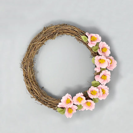 Make Your Own Felt Cherry Blossom Wreath