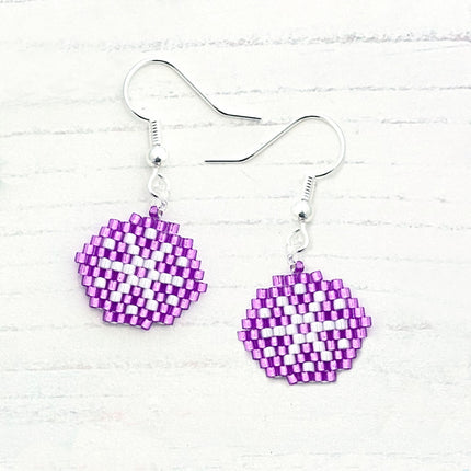 Christmas Brick Stitch Kit - earring example