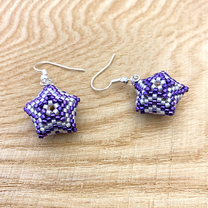 Purple Chunky Star Earring Kits