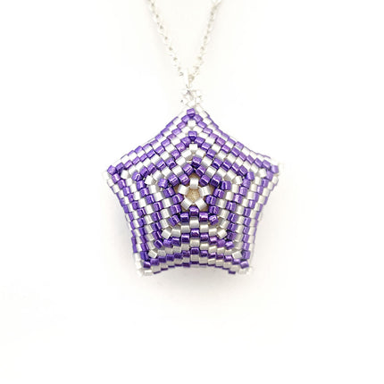 Purple Chunky Star Pendant Necklace Kit