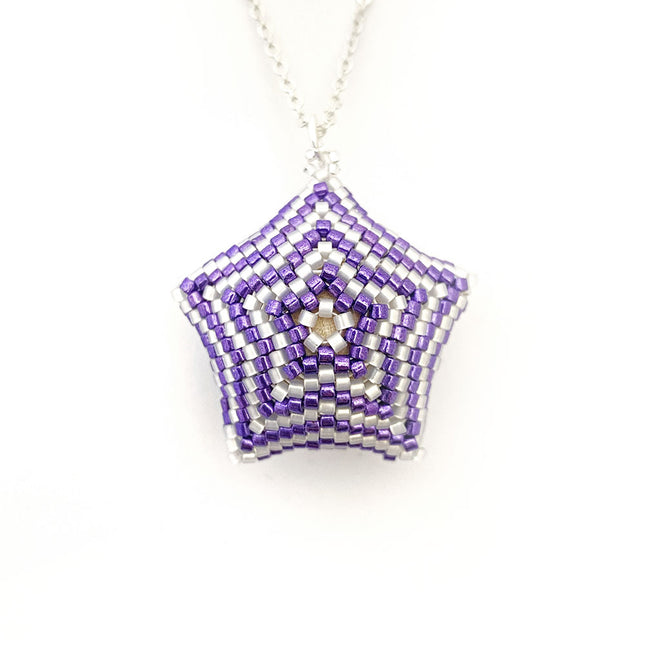 Purple Chunky Star Pendant Necklace Kit