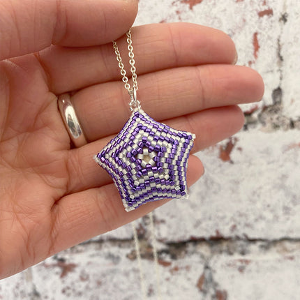 Purple Chunky Star Pendant Necklace Kit