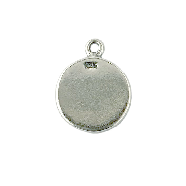 Sterling Silver Compass Charm back