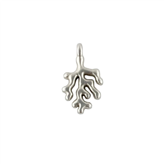 Metal Coral Charm in an antique plating