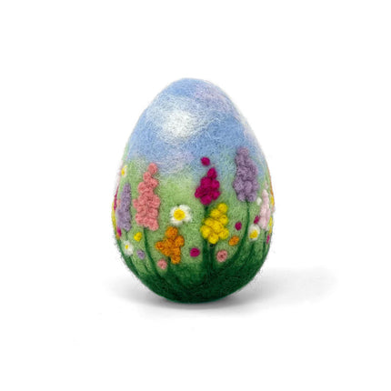 cottage garden egg needle felted egg