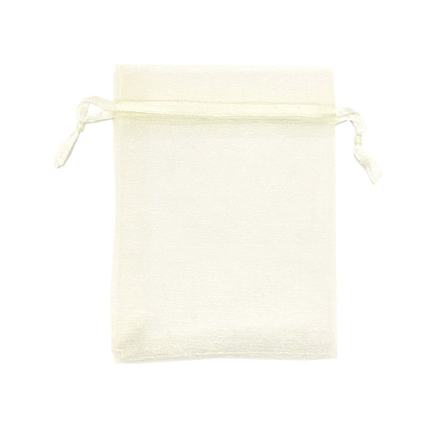Cream Organza gift bag