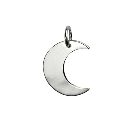 Sterling silver Crescent moon charm