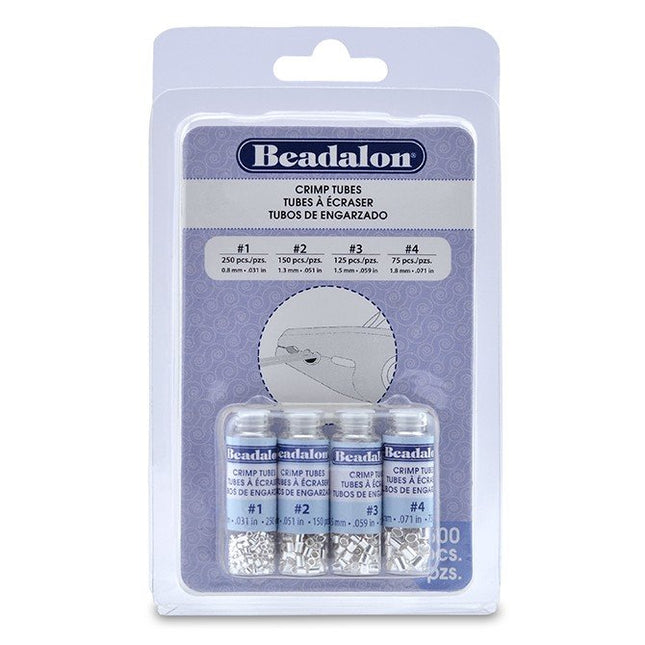 Crimp Tube Variety Pack Silver Plated