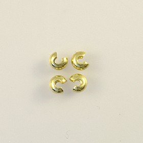 Crimp Cover 4mm Gold Plated