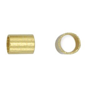 Crimp Tube Size 2 Pack Gold Plated