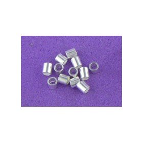 Beadalon Silver Plated Size 2 Crimp Tube