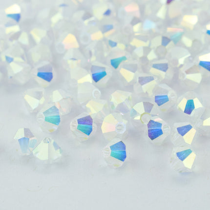 4mm Crystal AB2x Bicone Preciosa Crystal Bead