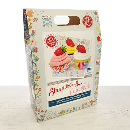 Strawberry Cupcakes Needle Felting kit box
