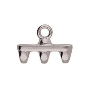 Cymbal Rozos III Superduo Bead End Antique Silver