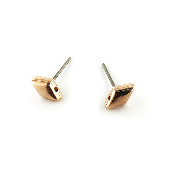 Cymbal Provatas Gemduo Earring Finding Rose Gold