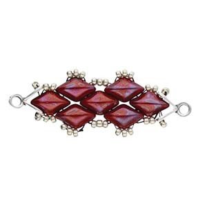 Cymbal Triades GemDuo Bead Ending Antique Silver
