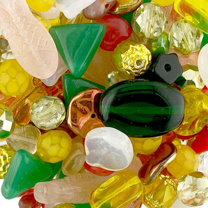 Czech Glass Christmas Bead Mix