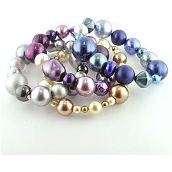 Bronze-Copper Czech Glass Pearl Mix