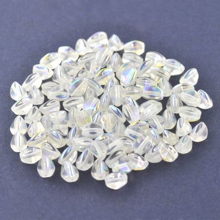 Crystal AB Pinch Beads 5mm Czech Glass